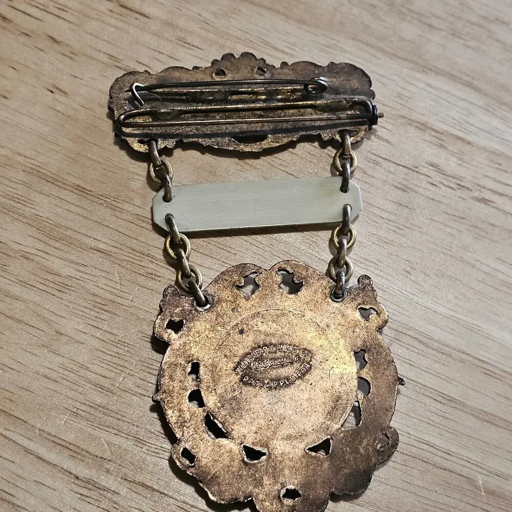 Vintage Fraternal Pin Badge Knights of the Maccabee Claraville Tent 779
